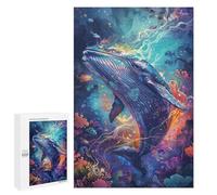 1000 PCS Puzzle pour Adolescents Whale Fantasy Underwater Scene Puzzles pour Adultes - Défi Difficile - Activités Amusantes À La Maison pour Les Jeux 1000 PCS