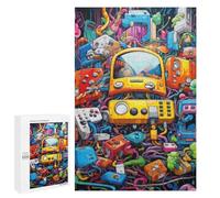 1000 PCS Puzzle pour Adolescents Whimsical Machine Chaos Puzzles pour Adolescents, Jouets Anti-Stress, Passe-Temps, Défi Éducatif
