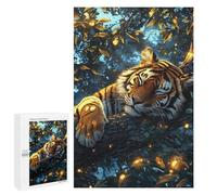 1000 PCS Puzzle pour Adultes Amazon Rainforest Tiger Resting Puzzles pour Adolescents - Passe-Temps À La Maison - Jeu Éducatif Familial Stimulant À Compléter 1000 PCS