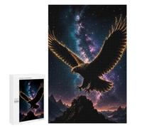 1000 PCS, Puzzle pour Adultes Au Motif Eagle Soaring Through The Cosmos, comme Activité Créative pour Les Adultes Patients, pour Les Passionnés