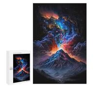 1000 PCS Puzzle pour Adultes Cosmic Mountain Aurora Puzzles pour Adolescents - Passe-Temps À La Maison - Jeu Éducatif Familial Stimulant À Compléter 1000 PCS