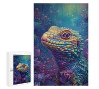 1000 PCS Puzzle pour Adultes Fantasy Lizard in Amazon Rainforest-2 Puzzle pour Adolescents : Améliore La Mémoire. Chaque Pièce Est Unique - Jouets Éducatifs d'apprentissage 1000 PCS