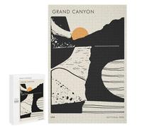 1000 PCS Puzzle pour Adultes Grand Canyon National Park Minimalist Art Puzzle pour Adolescents : Améliore La Mémoire, Activités Ludiques À La Maison, Cadeaux Anti-Stress 1000 PCS