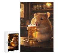1000 PCS Puzzle pour Adultes Hamster with Beer in A Bar Puzzles pour Adultes - Jeux De Détente - Assemblage De Motifs - Idée Cadeau pour Toute La Famille 1000 PCS