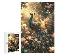 1000 PCS Puzzle pour Adultes Magical Peacock Garden Puzzles pour Adultes Améliorent La Mémoire Liste De Souhaits avec Le Père Noël Cadeaux Anti-Stress 1000 PCS