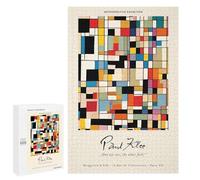 1000 PCS Puzzle pour Adultes Paul Klee Retrospective Exhibition Poster Puzzle pour Adolescents : Améliore La Mémoire, Activités Ludiques À La Maison, Cadeaux Anti-Stress 1000 PCS