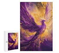 1000 PCS Puzzle pour Adultes Purple Phoenix Rising Puzzles pour Adultes - Jeux De Détente - Assemblage De Motifs - Idée Cadeau pour Toute La Famille 1000 PCS