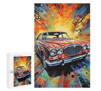 1000 PCS Puzzle pour Adultes Vibrant Classic Car Artwork Puzzle pour Adolescents : Améliore La Mémoire. Chaque Pièce Est Unique - Jouets Éducatifs d'apprentissage 1000 PCS
