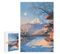 1000 PCS Puzzle pour Adultes Winter Scene with Snow-Covered Trees Puzzle pour Adolescents : Améliore La Mémoire. Chaque Pièce Est Unique - Jouets Éducatifs d'apprentissage 1000 PCS