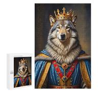 1000 PCS Puzzle pour Adultes Wolf King Puzzles pour Adultes - Jeux De Détente - Assemblage De Motifs - Idée Cadeau pour Toute La Famille 1000 PCS