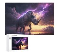1000 PCS Puzzle Pour Les Adolescents Art Dream Rhino Puzzle Pour Adultes Jouets DIY Défi Difficile Cadeaux Anti-stress 1000 PCS