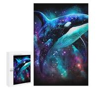 1000 PCS Puzzle Whale Galaxy Art Print Puzzle pour Adolescents Course De Vitesse Manuelle Liste De Souhaits avec Le Père Noël Jouets Jeux Éducatifs 1000 PCS