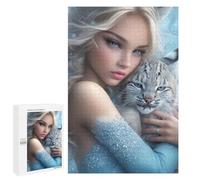 1000 PCS Puzzle Winter Fantasy with Lynx-1 Puzzle pour Adolescents Course De Vitesse Manuelle Liste De Souhaits avec Le Père Noël Jouets Jeux Éducatifs 1000 PCS