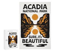 1000 PCS Puzzles Acadia National Park Graphic Design Puzzles pour Adultes Jouets Anti-Stress Vacances À La Maison Passer Le Temps Interaction Parent-Enfant 1000 PCS