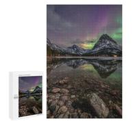 1000 PCS Puzzles Aurora Borealis Reflections in Lake Puzzles pour Adultes Améliorent La Mémoire Défi Éducatif Jouets Jeux Éducatifs 1000 PCS