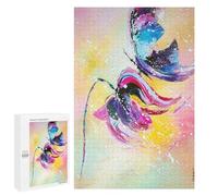 1000 PCS Puzzles Blue Butterfly Puzzles pour Adultes Jouets Anti-Stress Vacances À La Maison Passer Le Temps Interaction Parent-Enfant 1000 PCS