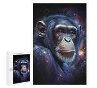 1000 PCS Puzzles Chimpanzee in Space-8 Puzzles pour Adultes Améliorent La Mémoire Défi Éducatif Jouets Jeux Éducatifs 1000 PCS