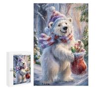 1000 PCS Puzzles Christmas Polar Bear Gifts-1 Puzzles pour Adolescents : Amusants Et Humoristiques ! Chaque Pièce Est Unique - Jouets Éducatifs