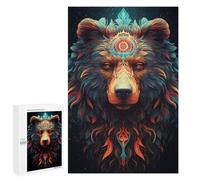 1000 PCS Puzzles Colorful Mystical Bear Artwork Puzzles pour Adultes Améliorent La Mémoire Défi Éducatif Jouets Jeux Éducatifs 1000 PCS