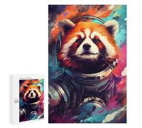 1000 PCS Puzzles Cosmic Red Panda Adventure-1 Puzzles pour Adolescents : Amusants Et Humoristiques ! Chaque Pièce Est Unique - Jouets Éducatifs