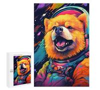 1000 PCS Puzzles Cosmic Red Panda Explorer-1 Puzzles pour Adolescents : Amusants Et Humoristiques ! Chaque Pièce Est Unique - Jouets Éducatifs