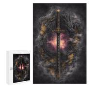1000 PCS Puzzles Dragon Sword Fantasy Artwork -2 Puzzles pour Adolescents : Amusants Et Humoristiques ! Chaque Pièce Est Unique - Jouets Éducatifs