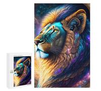 1000 PCS Puzzles Fantasy Lion Art Print Puzzles pour Adolescents Découpe De Précision Activités Amusantes À La Maison Jeu Stimulant Et Jeux en Famille 1000 PCS