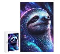 1000 PCS Puzzles Galactic Sloth Portrait-1 Puzzles pour Adolescents : Amusants Et Humoristiques ! Chaque Pièce Est Unique - Jouets Éducatifs