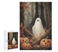 1000 PCS Puzzles Ghostly Halloween Forest Puzzles pour Adultes Jouets Anti-Stress Vacances À La Maison Passer Le Temps Interaction Parent-Enfant 1000 PCS