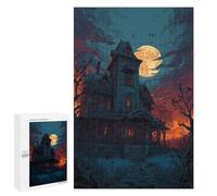 1000 PCS Puzzles Halloween Haunted House -9 Puzzles pour Adultes Améliorent La Mémoire Défi Éducatif Jouets Jeux Éducatifs 1000 PCS