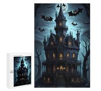 1000 PCS Puzzles Halloween Haunted House Puzzles pour Adolescents Découpe De Précision Activités Amusantes À La Maison Jeu Stimulant Et Jeux en Famille 1000 PCS