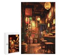 1000 PCS Puzzles Japanese Bar Interior Design Puzzles pour Adultes Améliorent La Mémoire Défi Éducatif Jouets Jeux Éducatifs 1000 PCS