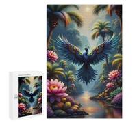 1000 PCS Puzzles Jungle Peacock Paradise Puzzles pour Adultes Jouets Anti-Stress Vacances À La Maison Passer Le Temps Interaction Parent-Enfant 1000 PCS