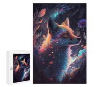 1000 PCS Puzzles Magical Fox in Starry Night -1 Puzzles pour Adolescents : Amusants Et Humoristiques ! Chaque Pièce Est Unique - Jouets Éducatifs