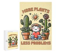 1000 PCS Puzzles More Plants, Less Problems Puzzles pour Adultes Jeux Amusants Décoration Parfaite Cadeaux Uniques pour Anniversaire Et Noël 1000 PCS