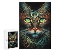 1000 PCS Puzzles pour Adolescentes Fantasy Cat Artwork Puzzle pour Adolescentes - Défi Difficile - Défi Éducatif - Amusement en Famille Et Soirée Jeux 1000 PCS