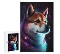1000 PCS Puzzles pour Adolescentes Galactic Husky Portrait Puzzle pour Adolescentes - Défi Difficile - Défi Éducatif - Amusement en Famille Et Soirée Jeux 1000 PCS