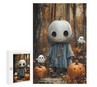 1000 PCS Puzzles pour Adolescentes Halloween Ghostly Forest Scene Puzzle pour Adolescentes - Défi Difficile - Défi Éducatif - Amusement en Famille Et Soirée Jeux 1000 PCS
