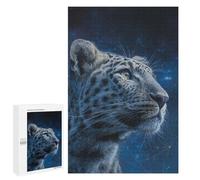 1000 PCS Puzzles pour Adolescentes Leopard in The Night Sky Puzzle pour Adolescentes - Défi Difficile - Défi Éducatif - Amusement en Famille Et Soirée Jeux 1000 PCS