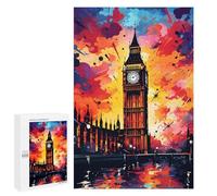 1000 PCS Puzzles pour Adolescentes London's Vibrant Skyline Puzzle pour Adolescentes - Défi Difficile - Défi Éducatif - Amusement en Famille Et Soirée Jeux 1000 PCS