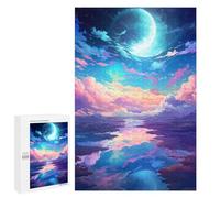 1000 PCS Puzzles pour Adolescentes Magical Moonlit Reflections Puzzle pour Adolescentes - Défi Difficile - Défi Éducatif - Amusement en Famille Et Soirée Jeux 1000 PCS