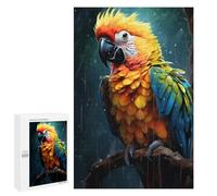 1000 PCS Puzzles pour Adolescentes Rainbow Macaw in Rain Puzzle pour Adolescentes - Défi Difficile - Défi Éducatif - Amusement en Famille Et Soirée Jeux 1000 PCS