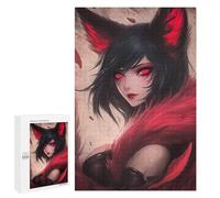1000 PCS Puzzles pour Adolescentes Red-Eyed Fox Fantasy Artwork Puzzle pour Adolescentes - Défi Difficile - Défi Éducatif - Amusement en Famille Et Soirée Jeux 1000 PCS