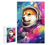 1000 PCS Puzzles pour Adolescentes Space Dog Adventure-378 Puzzle pour Adolescentes - Défi Difficile - Défi Éducatif - Amusement en Famille Et Soirée Jeux 1000 PCS