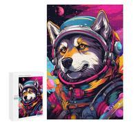 1000 PCS Puzzles pour Adolescentes Space Dog Explorer-23 Puzzle pour Adolescentes - Défi Difficile - Défi Éducatif - Amusement en Famille Et Soirée Jeux 1000 PCS