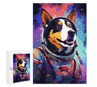 1000 PCS Puzzles pour Adolescentes Space Dog Explorer-3 Puzzle pour Adolescentes - Défi Difficile - Défi Éducatif - Amusement en Famille Et Soirée Jeux 1000 PCS
