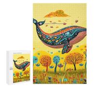 1000 PCS Puzzles pour Adolescentes Whale in Autumn Field-1 Puzzle pour Adolescentes - Défi Difficile - Défi Éducatif - Amusement en Famille Et Soirée Jeux 1000 PCS
