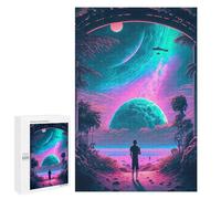 1000 PCS Puzzles pour Adolescents Alien Beach Encounter Puzzles pour Adultes Jouets Anti-Stress Défi Difficile Cadeaux Et Anniversaires Uniques 1000 PCS