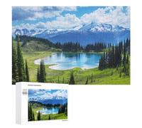 1000 PCS Puzzles pour Adolescents Alpine Lake and Snow-Capped Mountains Jeux De Puzzle Relaxants, Amusants Et Humoristiques : des Cadeaux d'anniversaire Et De Noël Uniques 1000 PCS