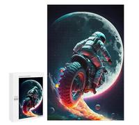 1000 PCS Puzzles pour Adolescents Astronaut Motorcycle Moon Puzzles pour Adultes Jouets Anti-Stress Défi Difficile Cadeaux Et Anniversaires Uniques 1000 PCS